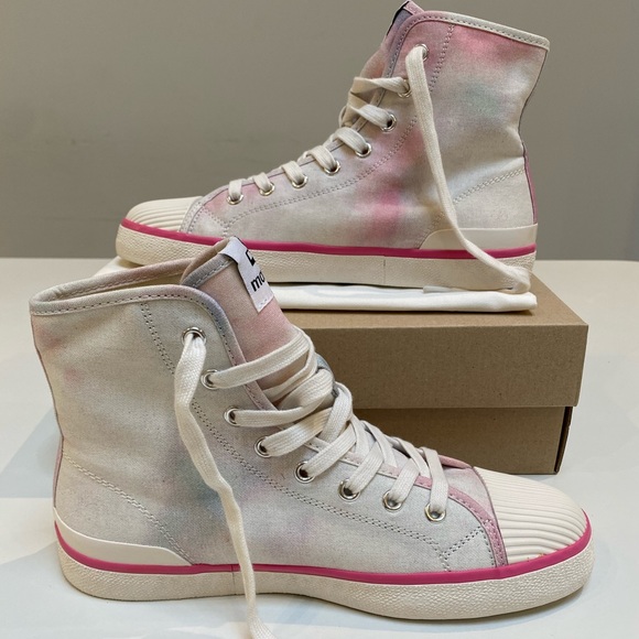 Isabel Marant Benkeen Sneaker in Celadon/Pink sz 40FR New in Box - Picture 5 of 8